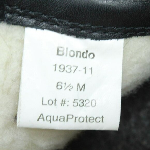 Blondo Black Leather Front Zip Casual Winter Ankle Boots Size 6.5 M - Picture 8 of 9